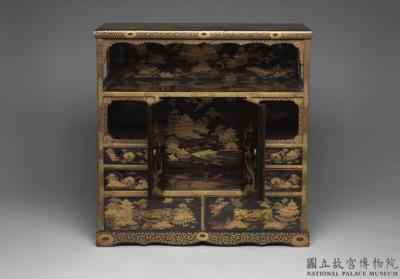 图片[2]-Lacquer cabinet with landscape decoration, Japan, 18th century-China Archive